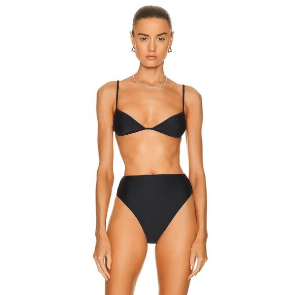 SIR. Roy Balconette Bikini Top in Black - Picture 1 of 4